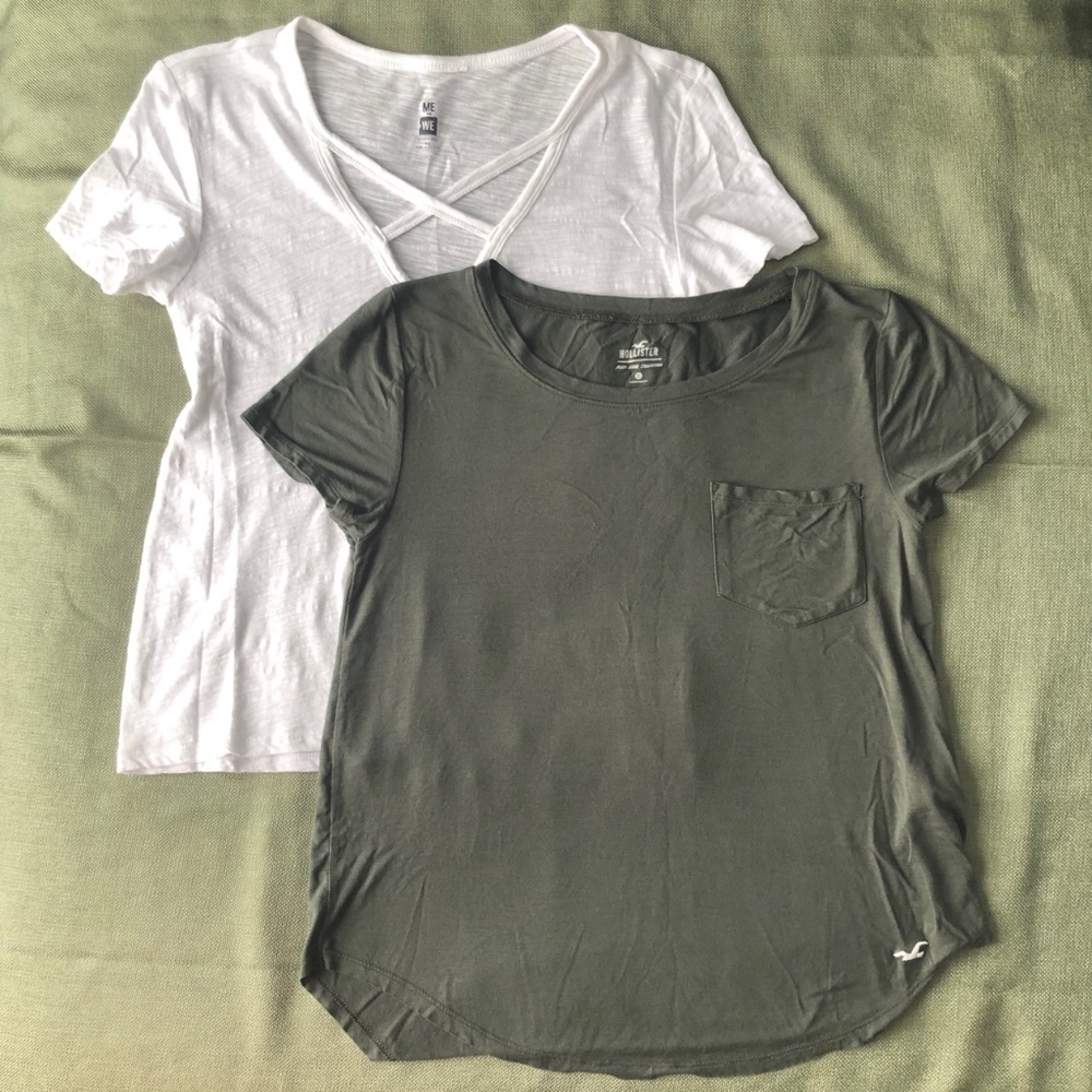 2 for 1: Pac Sun and Hollister t-shirts